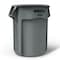 Rubbermaid Commercial Round Brute Container, Plastic, 55 gal, Gray FG265500GRAY - alternate 1